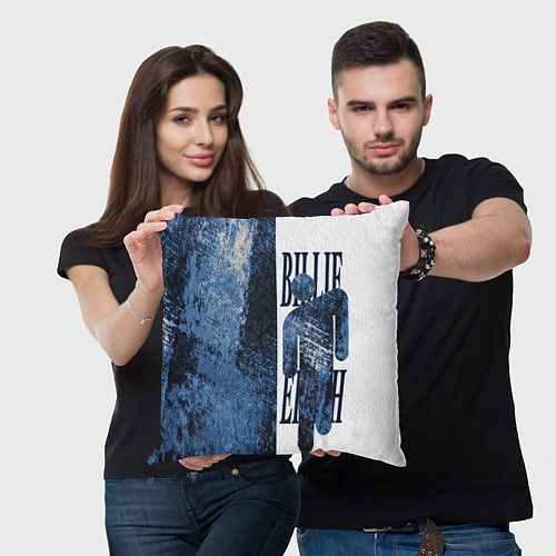 Подушка квадратная Billie eilish / 3D-принт – фото 3