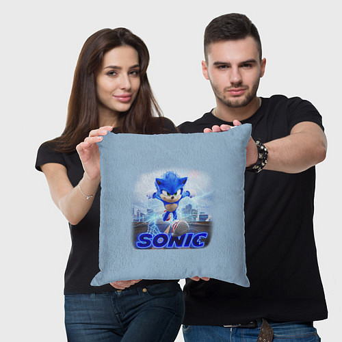 Подушка квадратная SONIC / 3D-принт – фото 3