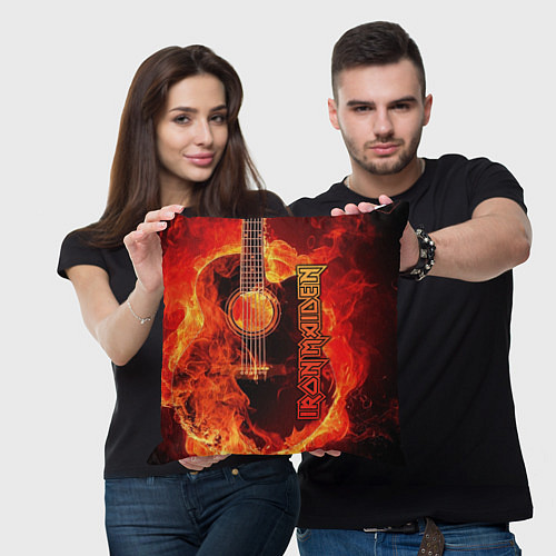 Подушка квадратная Iron Maiden / 3D-принт – фото 3