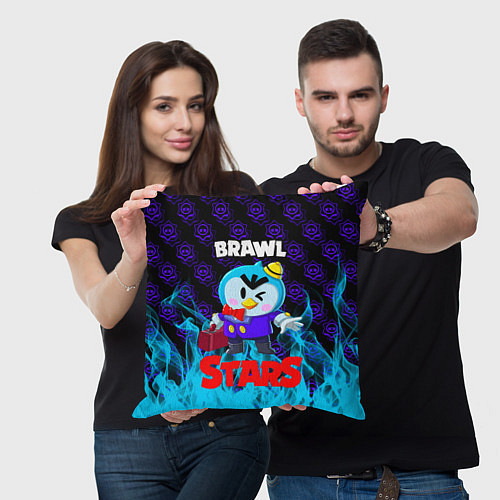 Подушка квадратная BRAWL STARS MRP / 3D-принт – фото 3