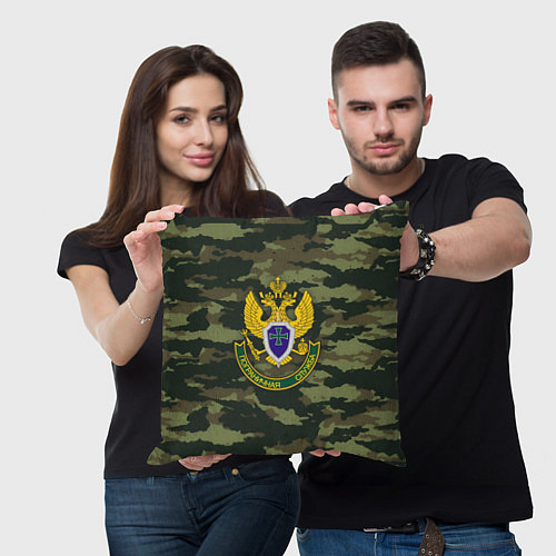 Подушка квадратная Пограничная служба / 3D-принт – фото 3