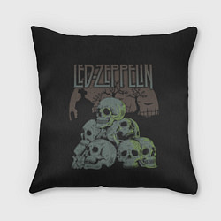 Подушка квадратная Led Zeppelin, цвет: 3D-принт