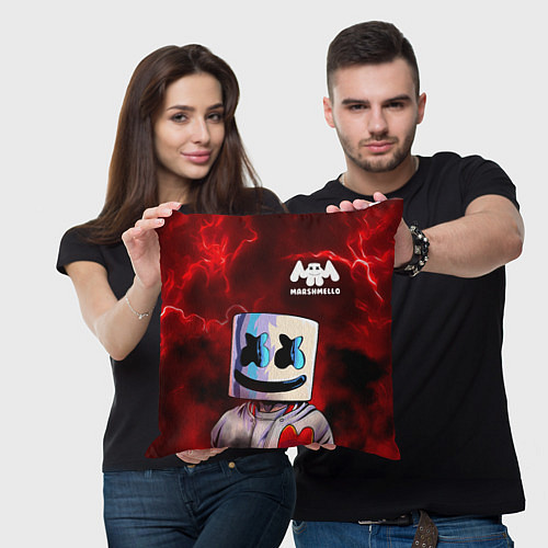 Подушка квадратная MARSHMELLO / 3D-принт – фото 3