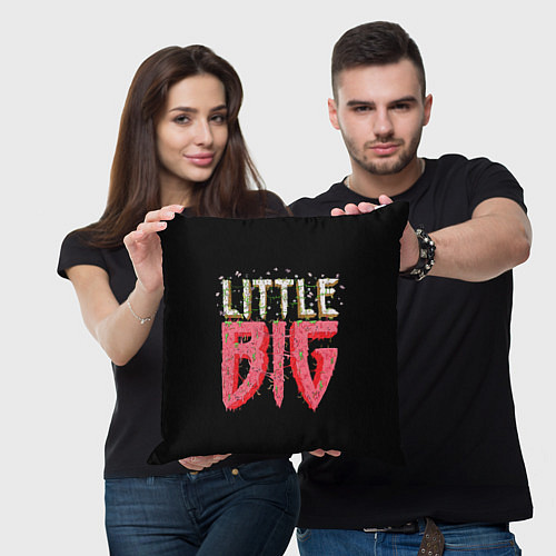 Подушка квадратная Little Big / 3D-принт – фото 3