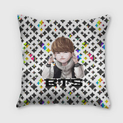Подушка квадратная BTS, цвет: 3D-принт