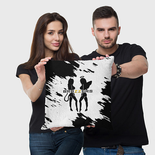 Подушка квадратная Brazzers / 3D-принт – фото 3