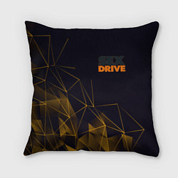 Подушка квадратная SEX DRIVE, цвет: 3D-принт