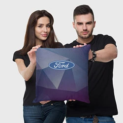 Подушка квадратная Ford, цвет: 3D-принт — фото 2
