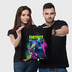 Подушка квадратная FORTNITE, цвет: 3D-принт — фото 2