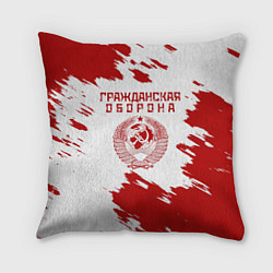 Подушка квадратная Гражданская оборона, цвет: 3D-принт