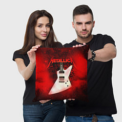 Подушка квадратная Metallica, цвет: 3D-принт — фото 2
