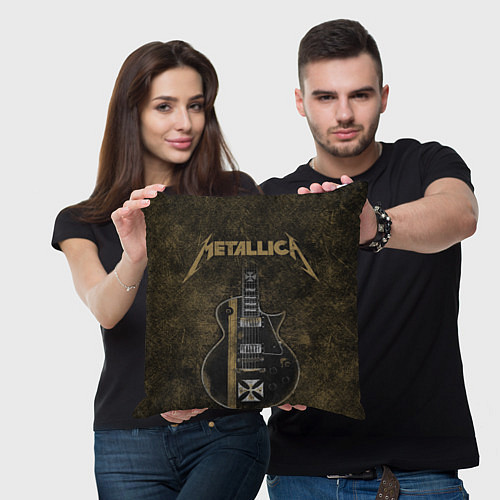 Подушка квадратная Metallica / 3D-принт – фото 3