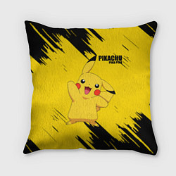 Подушка квадратная PIKACHU: PIKA PIKA, цвет: 3D-принт