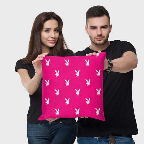 Подушка квадратная PLAYBOY / 3D-принт – фото 3