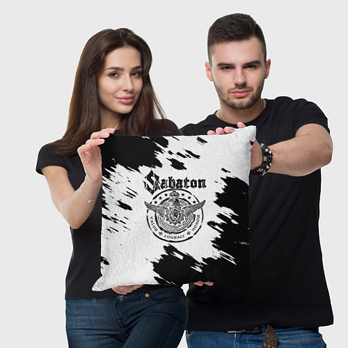 Подушка квадратная Sabaton / 3D-принт – фото 3