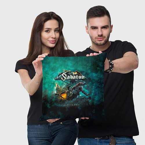 Подушка квадратная Sabaton / 3D-принт – фото 3