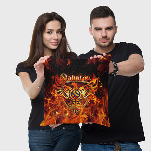 Подушка квадратная SABATON / 3D-принт – фото 3
