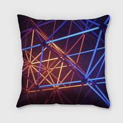 Подушка квадратная Линии, цвет: 3D-принт