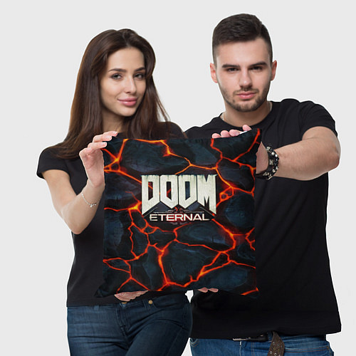 Подушка квадратная DOOM: ETERNAL / 3D-принт – фото 3