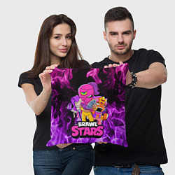 Подушка квадратная BRAWL STARS TARA, цвет: 3D-принт — фото 2