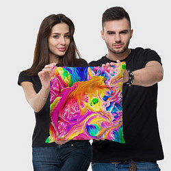 Подушка квадратная TIE DYE, цвет: 3D-принт — фото 2