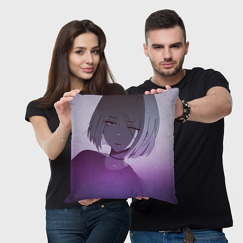 Подушка квадратная Аниме / 3D-принт – фото 3