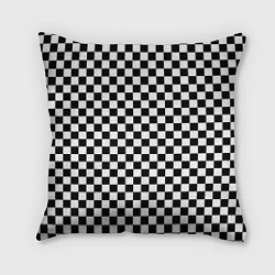 Подушка квадратная Шахматка мелкая, цвет: 3D-принт