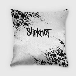 Подушка квадратная SLIPKNOT, цвет: 3D-принт