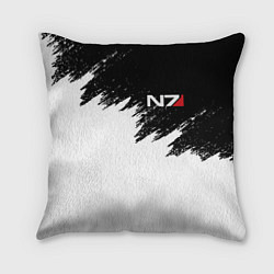 Подушка квадратная MASS EFFECT N7, цвет: 3D-принт