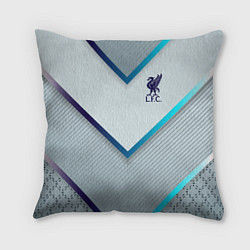 Подушка квадратная Liverpool F C, цвет: 3D-принт