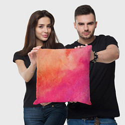 Подушка квадратная Краски, цвет: 3D-принт — фото 2