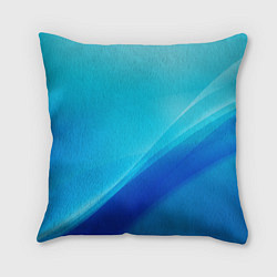 Подушка квадратная Волна, цвет: 3D-принт