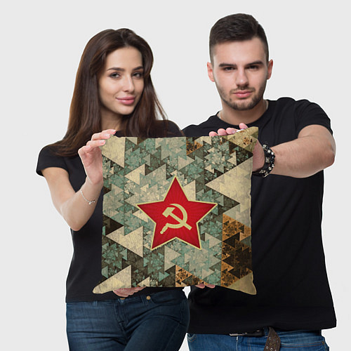 Подушка квадратная СССР / 3D-принт – фото 3