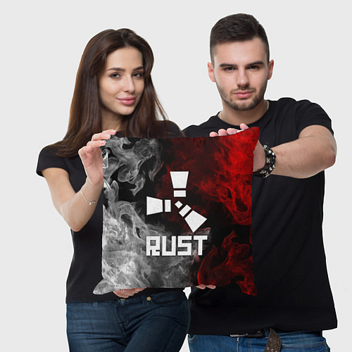 Подушка квадратная RUST / 3D-принт – фото 3