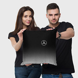 Подушка квадратная Mercedes-Benz, цвет: 3D-принт — фото 2