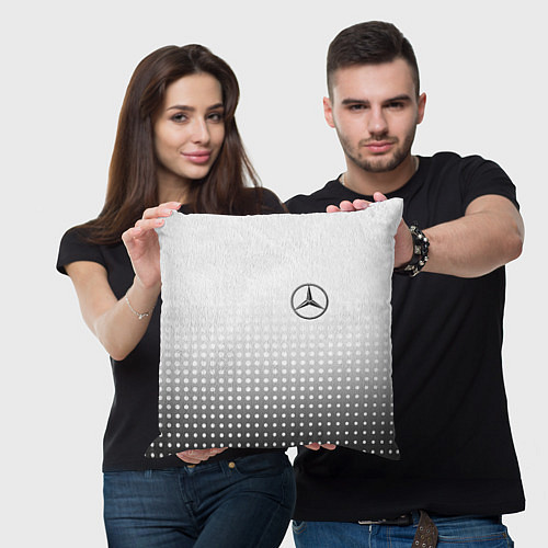 Подушка квадратная Mercedes-Benz / 3D-принт – фото 3
