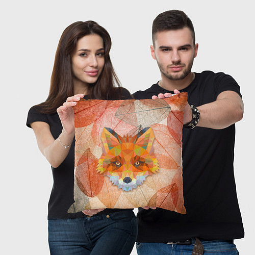 Подушка квадратная Fox / 3D-принт – фото 3