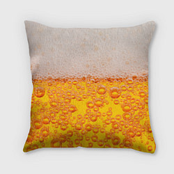 Подушка квадратная ПИВО, цвет: 3D-принт