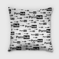 Подушка квадратная PornHub, цвет: 3D-принт