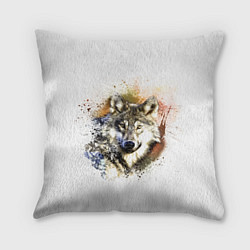 Подушка квадратная Wolf, цвет: 3D-принт