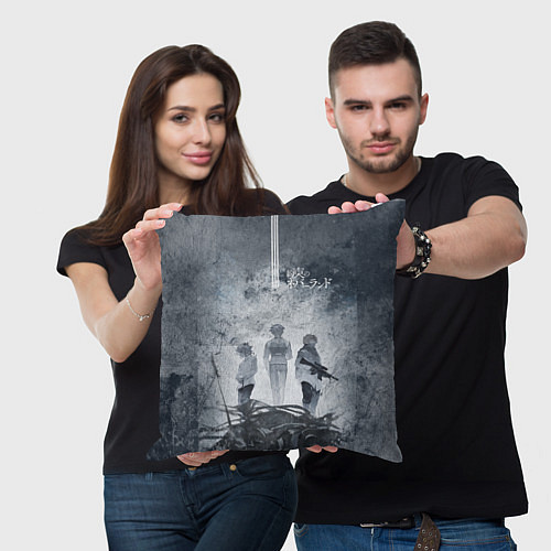 Подушка квадратная The Promised Neverland / 3D-принт – фото 3