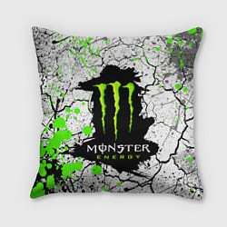 Подушка квадратная MONSTER ENERGY Z, цвет: 3D-принт