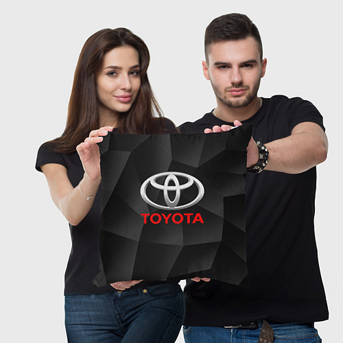 Подушка квадратная TOYOTA / 3D-принт – фото 3