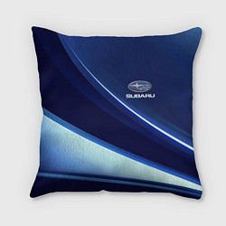 Подушка квадратная SUBARU, цвет: 3D-принт