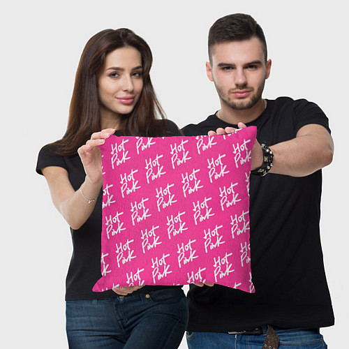 Подушка квадратная HOT PINK / 3D-принт – фото 3