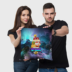 Подушка квадратная BRAWL STARS GALE, цвет: 3D-принт — фото 2