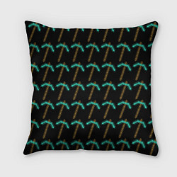 Подушка квадратная Майнкрафт Кирка, цвет: 3D-принт
