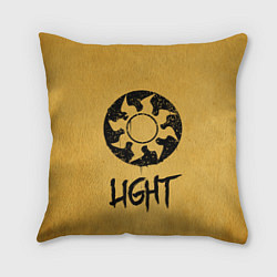 Подушка квадратная Emblems Light, цвет: 3D-принт