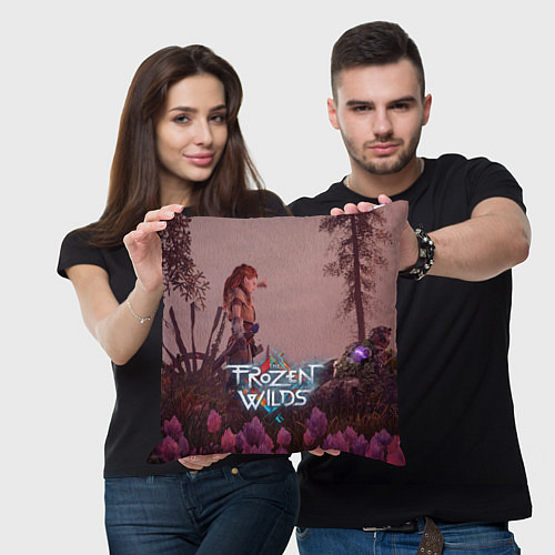 Подушка квадратная HORIZON ZERO DAWN / 3D-принт – фото 3