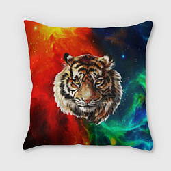 Подушка квадратная Cosmo Tiger, цвет: 3D-принт